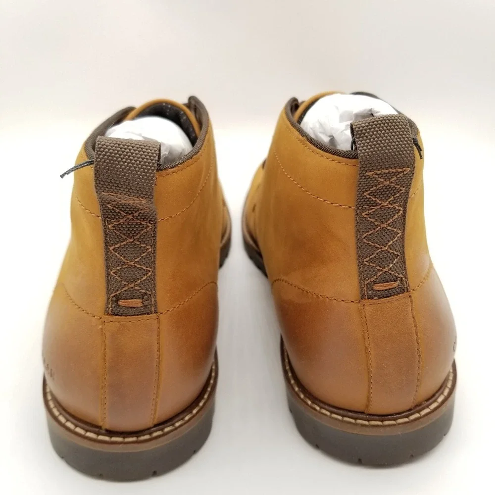 Cole Haan Men‎ Midland Lug Chukka Boots Sz 9.5  Nubuck Golden Brown Lace Up City